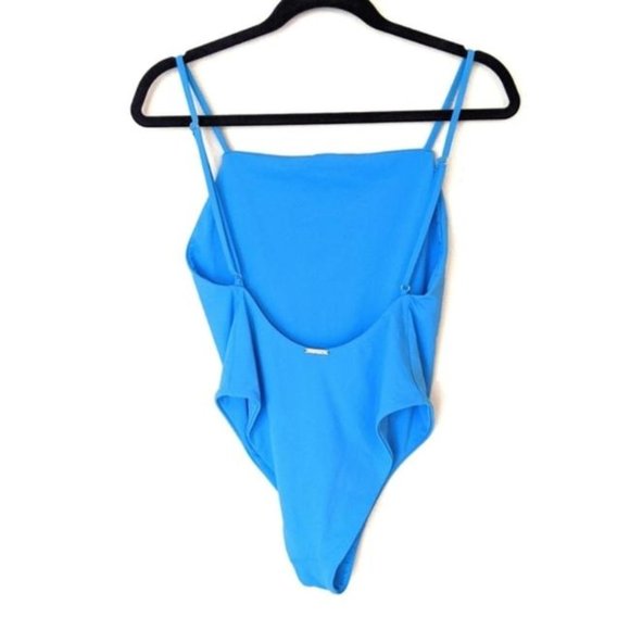 NWT Mara Hoffman Periwinkle High-Cut Swimsuit. - Picture 3 of 5